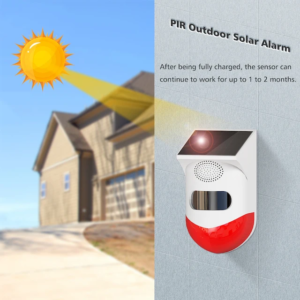 Alarme sonore à infrarouge solaire pour extérieure